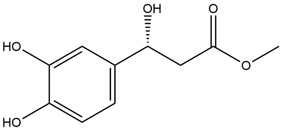 methyl
(3R)-3-(3,4-dihydroxyphenyl)-3-hydroxypropanoate Structure