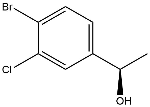 (1R)-1-(4-bromo-3-chlorophenyl)ethan-1-ol Structure