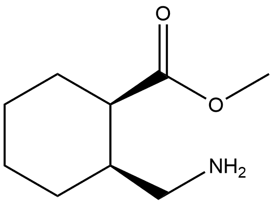 Methyl (1R,2S)-2-(aminomethyl)cyclohexanecarboxylate Structure