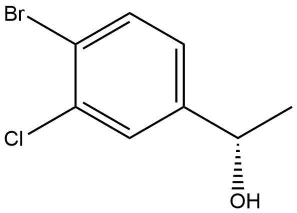 (1S)-1-(4-bromo-3-chlorophenyl)ethan-1-ol Structure