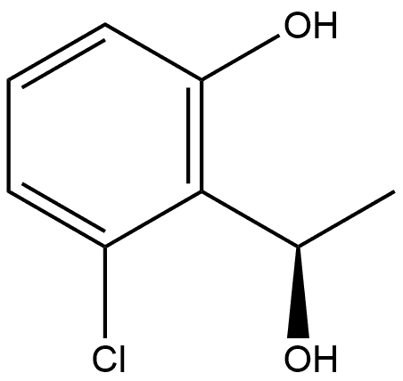 (αR)-2-Chloro-6-hydroxy-α-methylbenzenemethanol 구조식 이미지