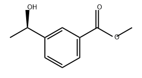 Benzoic acid, 3-[(1R)-1-hydroxyethyl]-, methyl ester Structure