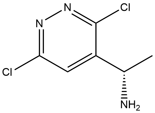 (S)-1-(3,6-dichloropyridazin-4-yl)ethan-1-amine Structure