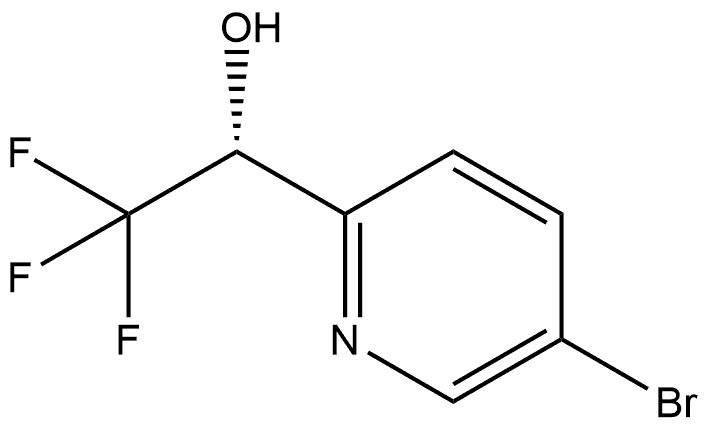 2-Pyridinemethanol, 5-bromo-α-(trifluoromethyl)-, (αR)- Structure