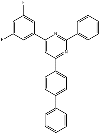 Pyrimidine, 4-[1,1'-biphenyl]-4-yl-6-(3,5-difluorophenyl)-2-phenyl- Structure