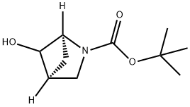 2-Azabicyclo[2.1.1]hexane-2-carboxylic acid, 5-hydroxy-, 1,1-dimethylethyl ester… Structure