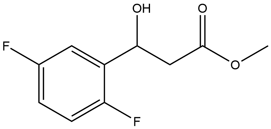 Methyl 3-(2,5-difluorophenyl)-3-hydroxypropanoate Structure