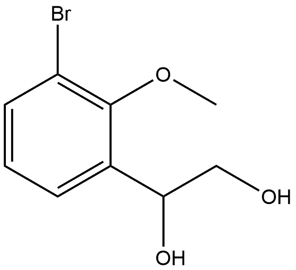 1-(3-Bromo-2-methoxyphenyl)-1,2-ethanediol Structure