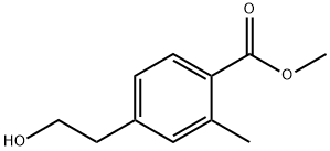 Benzoic acid, 4-(2-hydroxyethyl)-2-methyl-, methyl ester 구조식 이미지