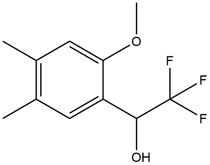 2-Methoxy-4,5-dimethyl-α-(trifluoromethyl)benzenemethanol Structure