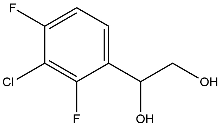 1-(3-Chloro-2,4-difluorophenyl)-1,2-ethanediol Structure