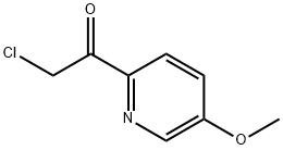 Ethanone, 2-chloro-1-(5-methoxy-2-pyridinyl)- Structure