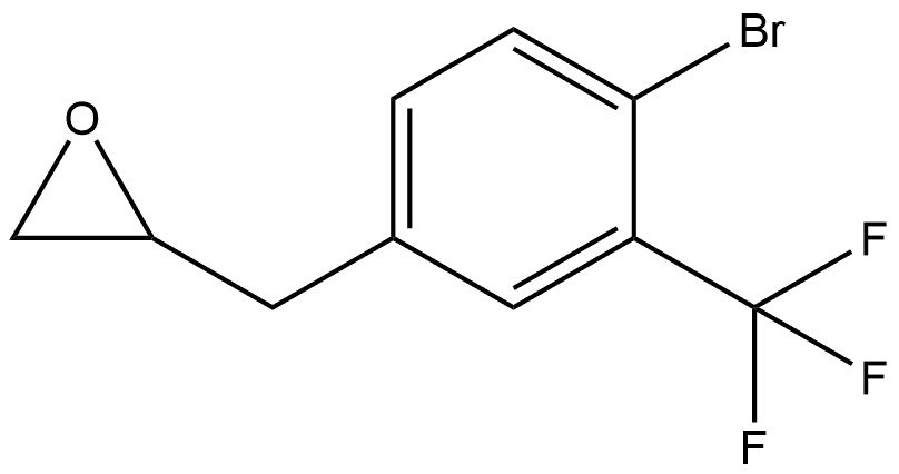 2-[[4-Bromo-3-(trifluoromethyl)phenyl]methyl]oxirane Structure