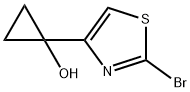 Cyclopropanol, 1-(2-bromo-4-thiazolyl)- Structure