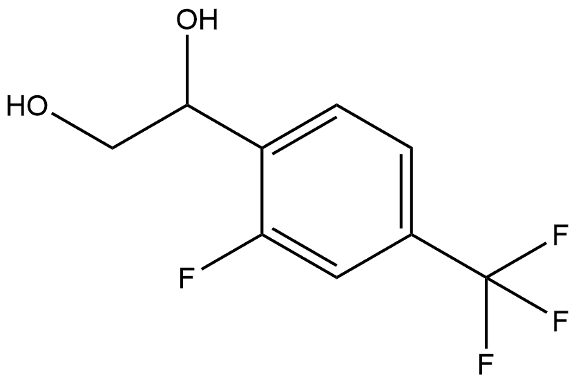 1-[2-Fluoro-4-(trifluoromethyl)phenyl]-1,2-ethanediol 구조식 이미지