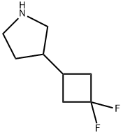 3-(3,3-difluorocyclobutyl)pyrrolidine Structure