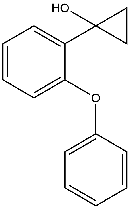 1-(2-Phenoxyphenyl)cyclopropanol Structure