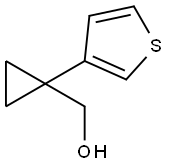 Cyclopropanemethanol, 1-(3-thienyl)- Structure