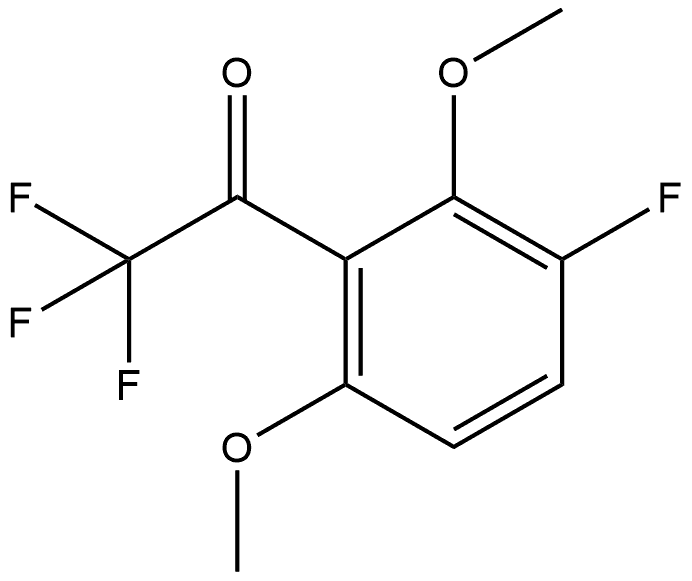 2,2,2-Trifluoro-1-(3-fluoro-2,6-dimethoxyphenyl)ethanone Structure