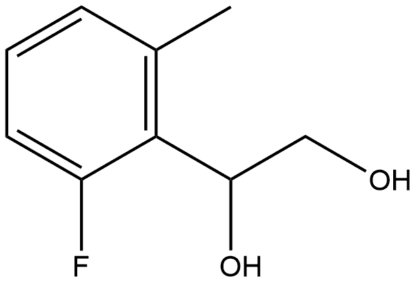 1-(2-Fluoro-6-methylphenyl)-1,2-ethanediol Structure