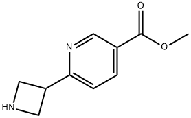 3-Pyridinecarboxylic acid, 6-(3-azetidinyl)-, methyl ester Structure
