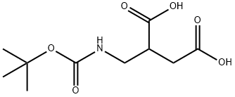 2-[[[(1,1-Dimethylethoxy)carbonyl]amino]methyl]butanedioic acid Structure