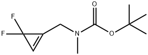 tert-butyl N-[(3,3-difluorocycloprop-1-en-1-yl)methyl]-N-methylcarbamate Structure