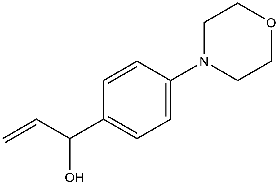 α-Ethenyl-4-(4-morpholinyl)benzenemethanol Structure