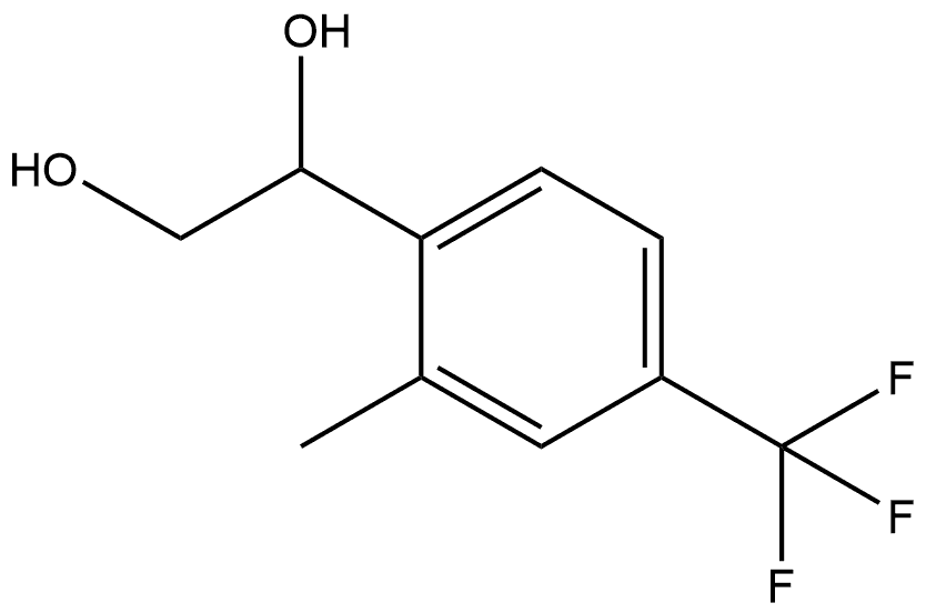 1-[2-Methyl-4-(trifluoromethyl)phenyl]-1,2-ethanediol Structure