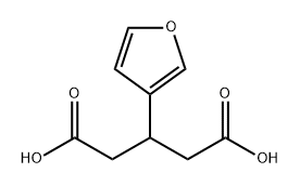 Pentanedioic acid, 3-(3-furanyl)- Structure