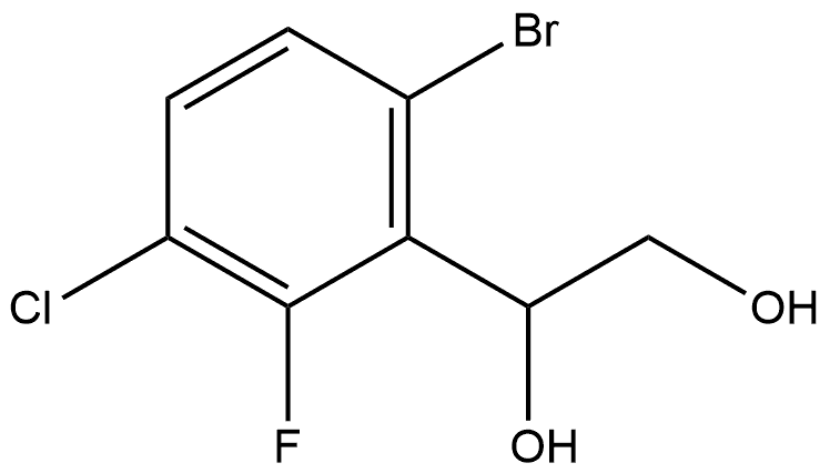 1-(6-Bromo-3-chloro-2-fluorophenyl)-1,2-ethanediol Structure