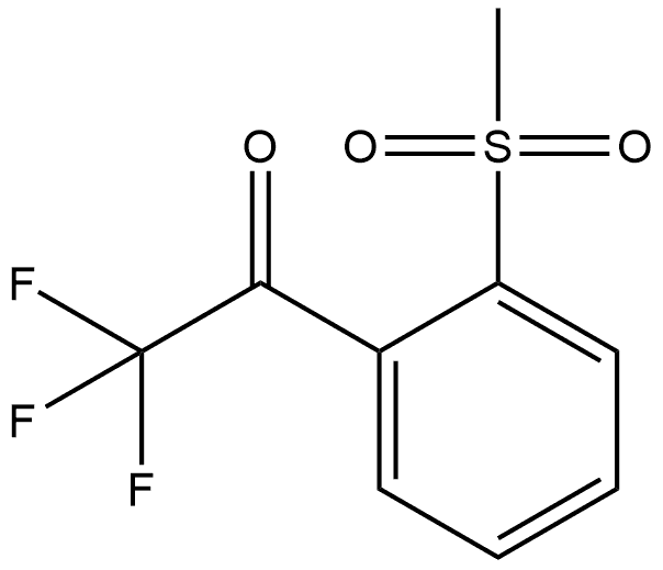 2,2,2-Trifluoro-1-[2-(methylsulfonyl)phenyl]ethanone Structure