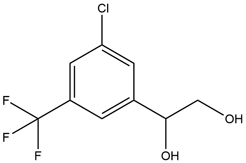 1-[3-Chloro-5-(trifluoromethyl)phenyl]-1,2-ethanediol Structure