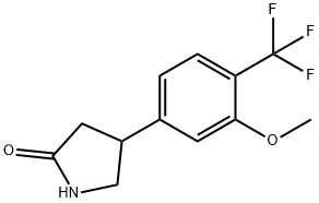 4-[3-methoxy-4-(trifluoromethyl)phenyl]pyrrolidin-2-one Structure