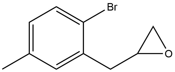 2-[(2-Bromo-5-methylphenyl)methyl]oxirane Structure