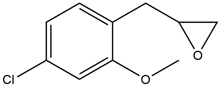 2-[(4-Chloro-2-methoxyphenyl)methyl]oxirane Structure