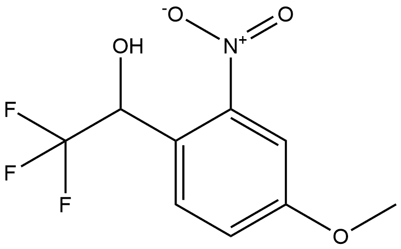 2,2,2-Trifluoro-1-(4-methoxy-2-nitrophenyl)ethanol Structure