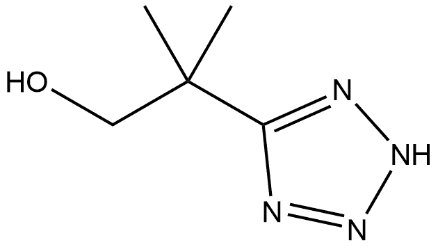 β,β-Dimethyl-2H-tetrazole-5-ethanol Structure