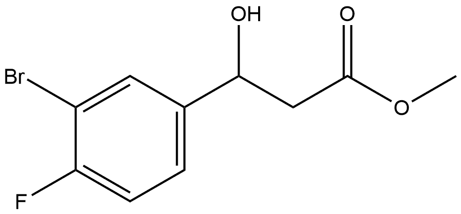 Methyl 3-(3-bromo-4-fluorophenyl)-3-hydroxypropanoate Structure