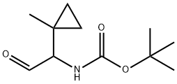 tert-butyl n-[1-(1-methylcyclopropyl)-2-oxoethyl]carbamate Structure