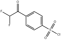 4-(2,2-difluoroacetyl)benzene-1-sulfonyl chloride Structure