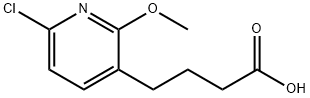 4-(6-chloro-2-methoxypyridin-3-yl)butanoic acid Structure