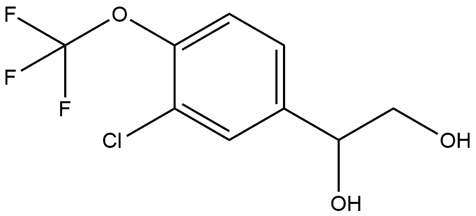 1-[3-Chloro-4-(trifluoromethoxy)phenyl]-1,2-ethanediol Structure