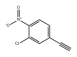 Benzene, 2-chloro-4-ethynyl-1-nitro- Structure