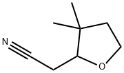 2-(3,3-dimethyloxolan-2-yl)acetonitrile Structure