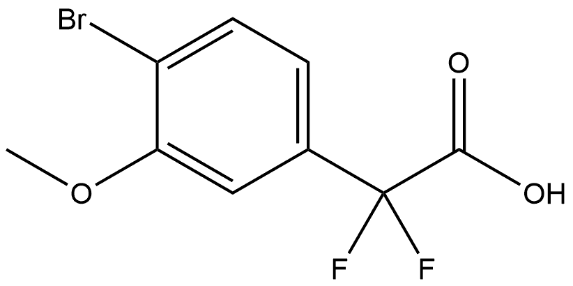 2-(4-bromo-3-methoxyphenyl)-2，2-difluoroacetic acid Structure