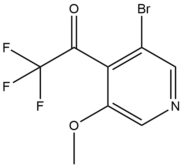 1-(3-Bromo-5-methoxypyridin-4-yl)-2,2,2-trifluoroethanone Structure