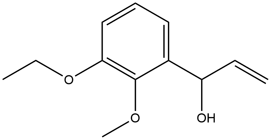 α-Ethenyl-3-ethoxy-2-methoxybenzenemethanol Structure
