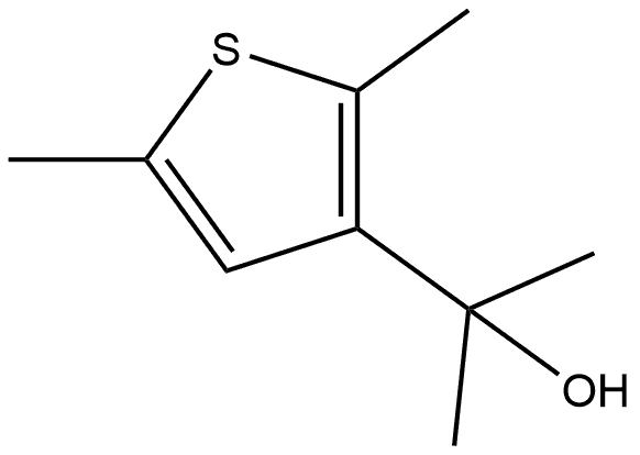 α,α,2,5-Tetramethyl-3-thiophenemethanol Structure