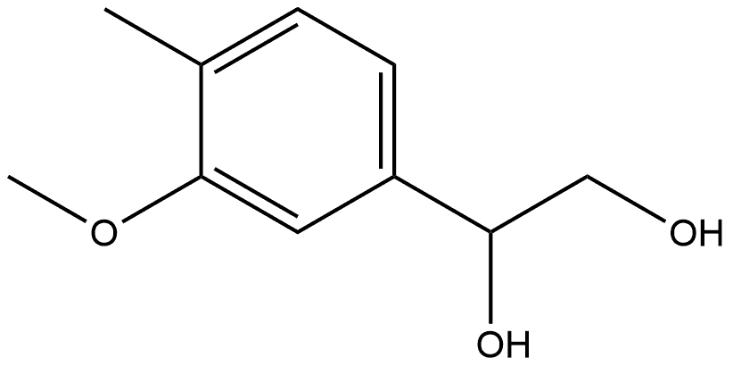 1-(3-Methoxy-4-methylphenyl)-1,2-ethanediol Structure